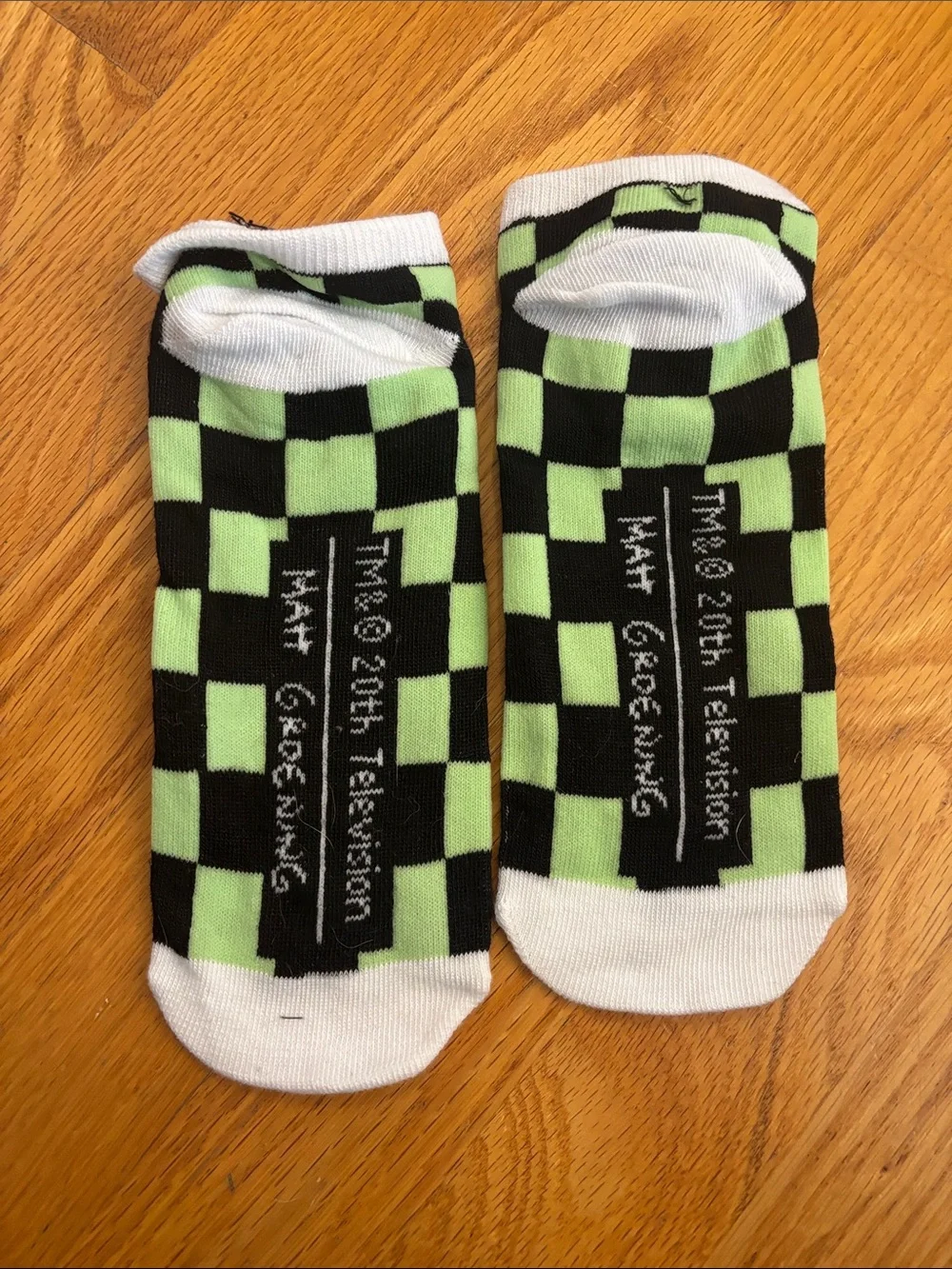 Checkerboard Simpson Characters Ankle Socks - Multi Color (NWOT)